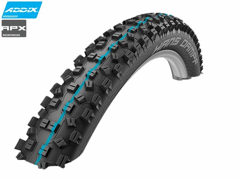 Schwalbe Pneu Hans Dampf Tubeless Easy Apex E25 27,5" - Addix Speedgrip 2022 2 Schwalbe Pneu Hans Dampf Tubeless Easy Apex E25 27,5" - Addix Speedgrip 2022