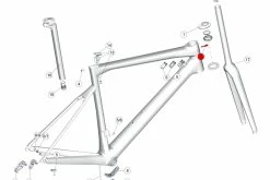 BMC Guide Câble De Frein (1 Pièce) 301104 -Route Sales 2023 bmc butee de gaine de frein 1 piece 301104 1
