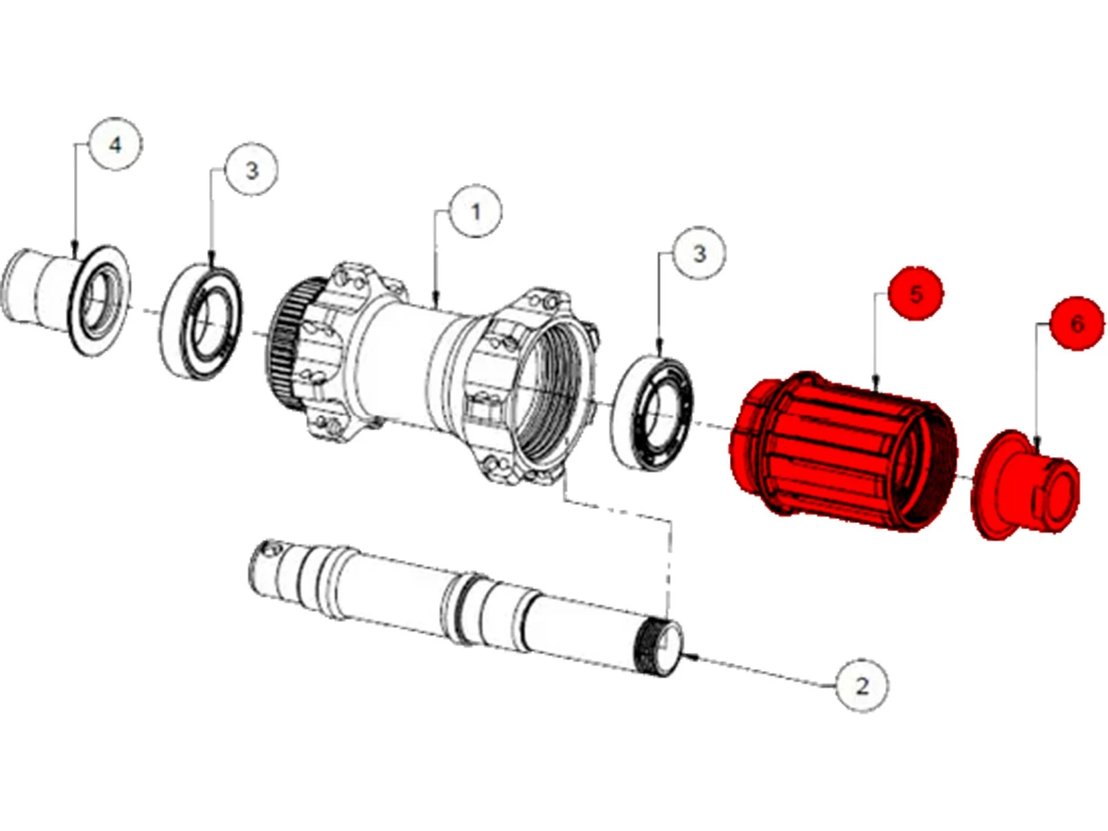 BMC Corps De Roue Libre Shimano Pour CRD-351 (all MY) / CRD-321/400/501/XRD-522 (MY22) 4 BMC Corps De Roue Libre Shimano Pour CRD-351 (all MY) / CRD-321/400/501/XRD-522 (MY22) – Image 2