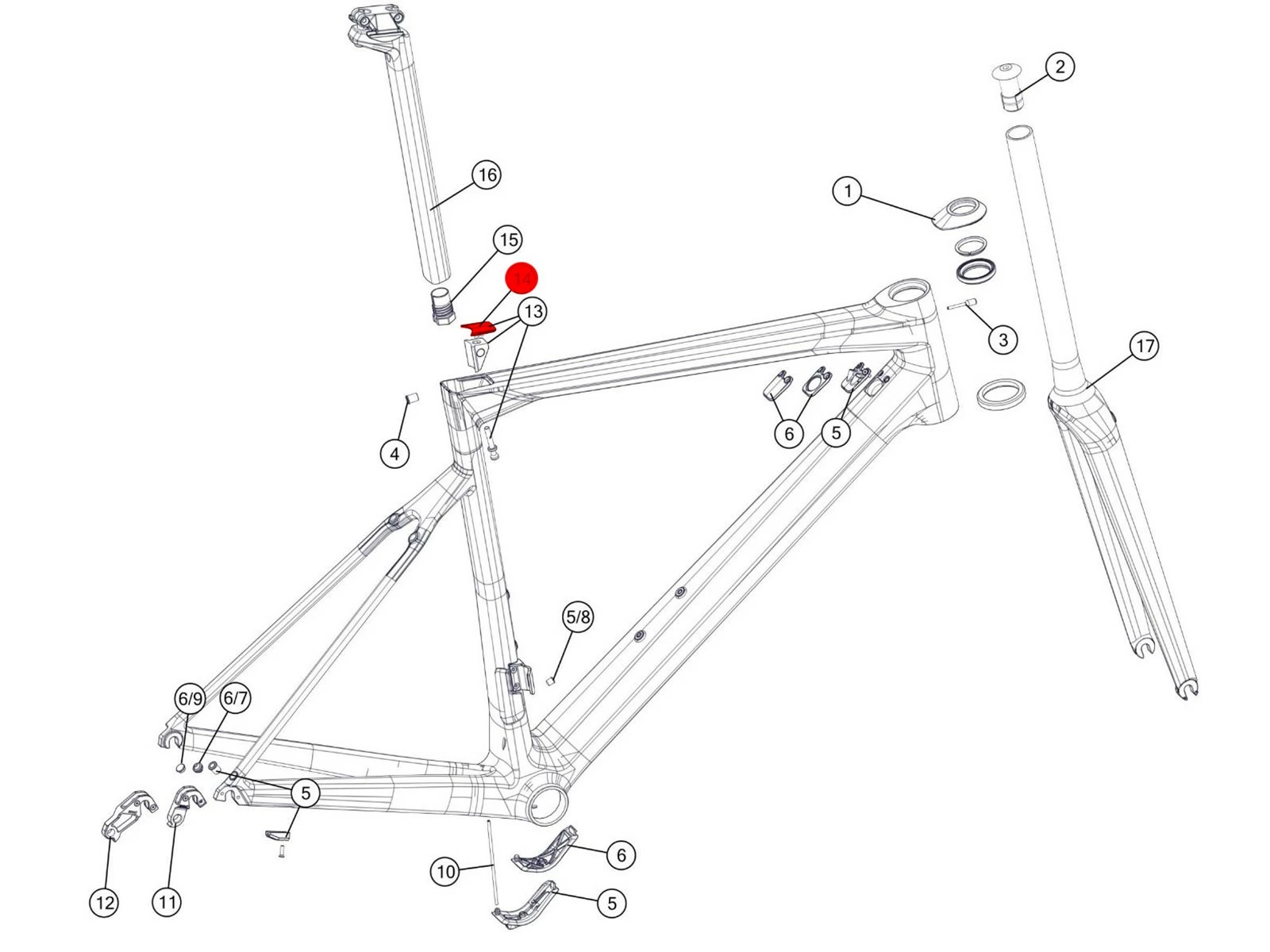 BMC Couvercle Collier De Tige SLR02/01 Taille 54-61cm MY18/20 - 301276 4 BMC Couvercle Collier De Tige SLR02/01 Taille 54-61cm MY18/20 - 301276 – Image 2