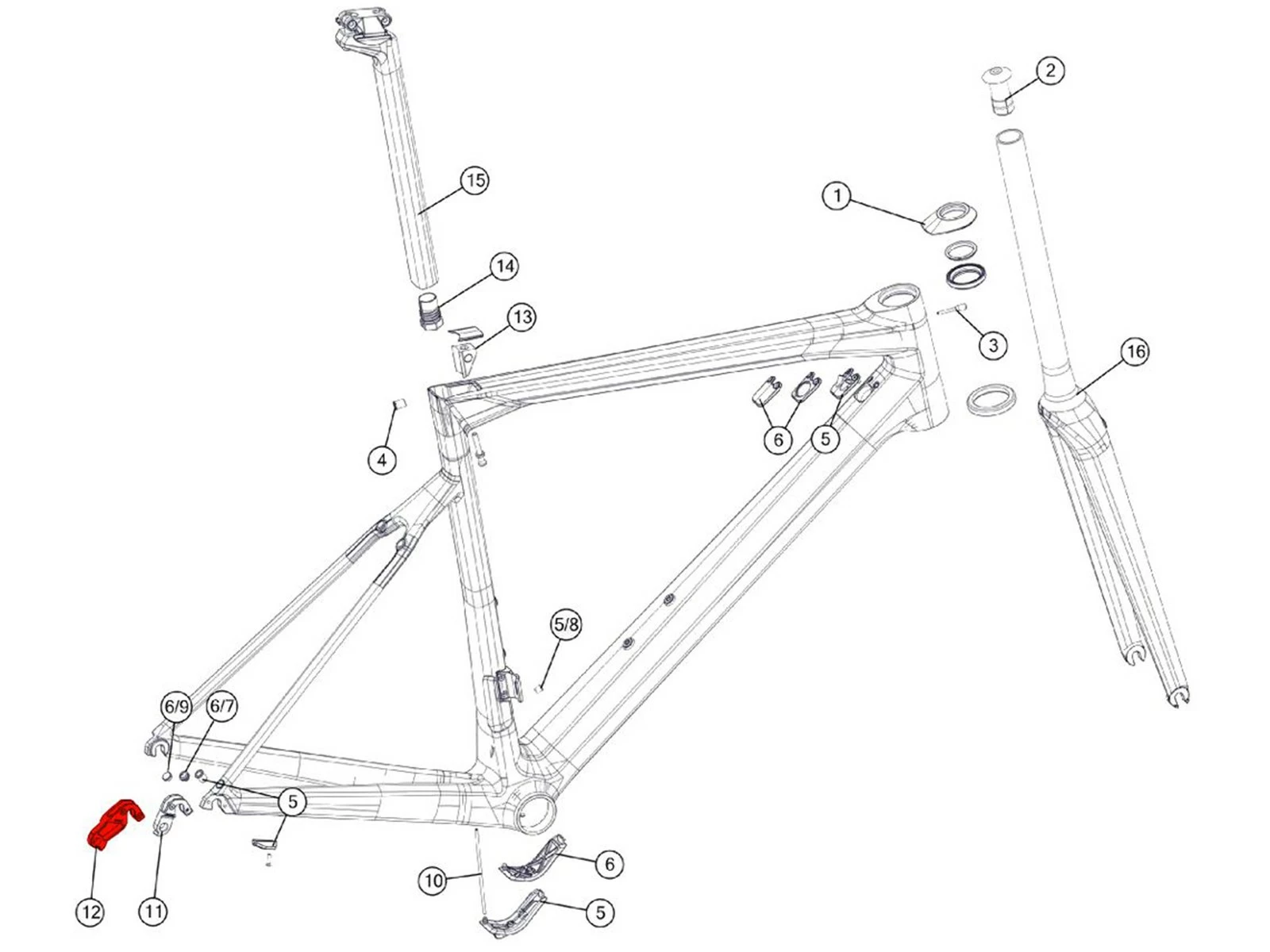 BMC Dropout 57 Patte De Dérailleur SLR MY2018 301091 (direct-mount Shimano) 4 BMC Dropout 57 Patte De Dérailleur SLR MY2018 301091 (direct-mount Shimano) – Image 2