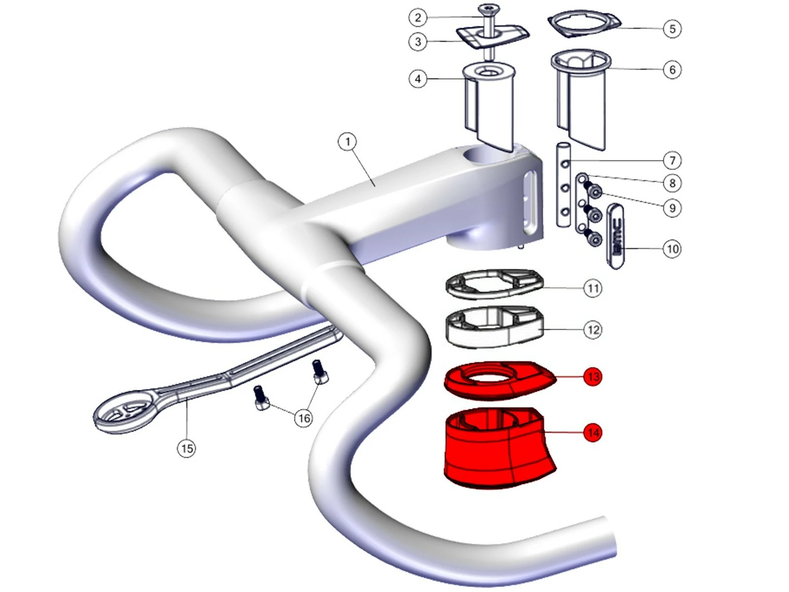 BMC Entretoises De Compatibilité 2018-2020 Pour ICS2 & ICS Carbon 30000722 5 BMC Entretoises De Compatibilité 2018-2020 Pour ICS2 & ICS Carbon 30000722 – Image 3