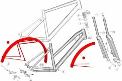 BMC Fender / Rack Kit Garde-boues Rigides 257 AMP - 30003194