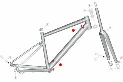 BMC Guide Câble 30 Pour URS AL / Roadmachine X AL MY2022 - 30001758