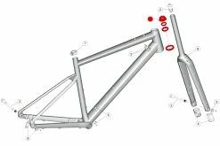 BMC Jeu De Direction URS AL / Roadmachine X AL Headset 30002030