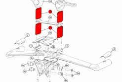 BMC Kit D'entretoises Flat-Cockpit TM01 - 300817