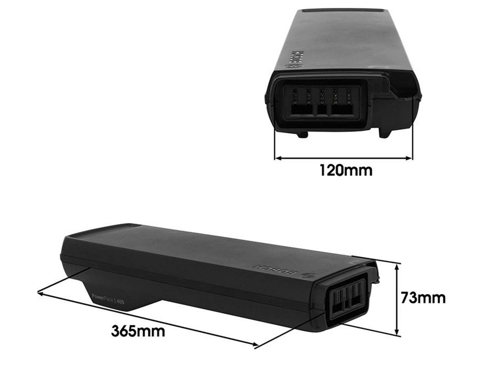 BOSCH Batterie PowerPack 400WH Classic Line Noir Sur Porte-bagages 6 BOSCH Batterie PowerPack 400WH Classic Line Noir Sur Porte-bagages – Image 4