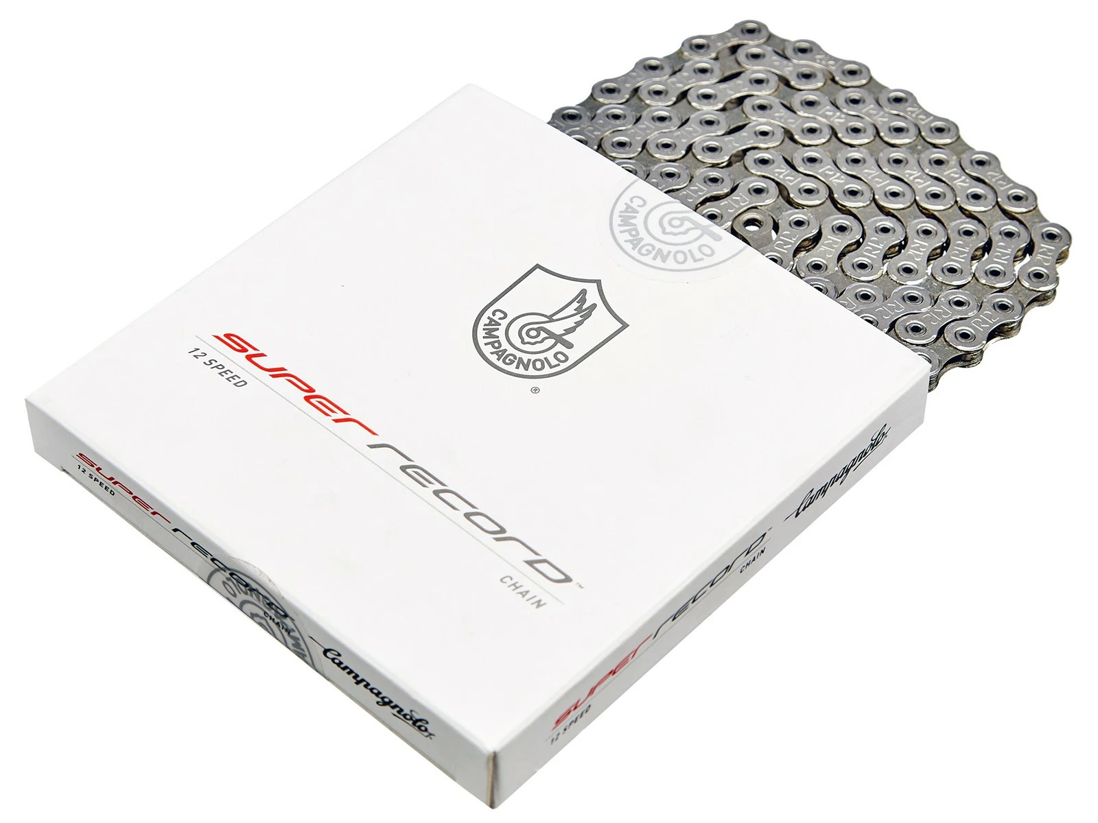 Campagnolo® CAMPAGNOLO Chaîne 12 Vitesses Super Record 114 Maillons 3 Campagnolo® CAMPAGNOLO Chaîne 12 Vitesses Super Record 114 Maillons