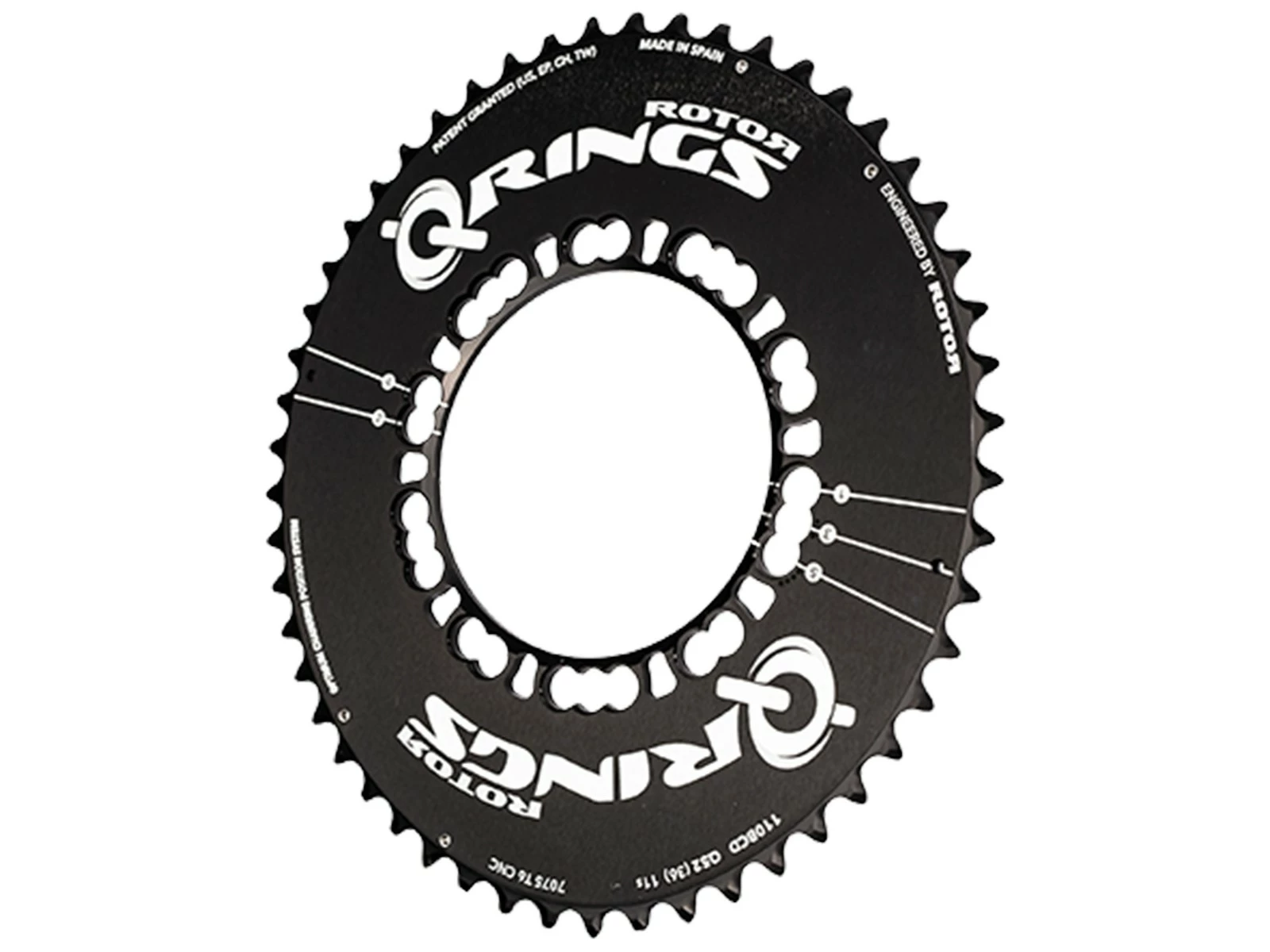 ROTOR Plateau Extérieur Q-Rings Aero 110BCDx5 Q52(36) 11v 4 ROTOR Plateau Extérieur Q-Rings Aero 110BCDx5 Q52(36) 11v – Image 2