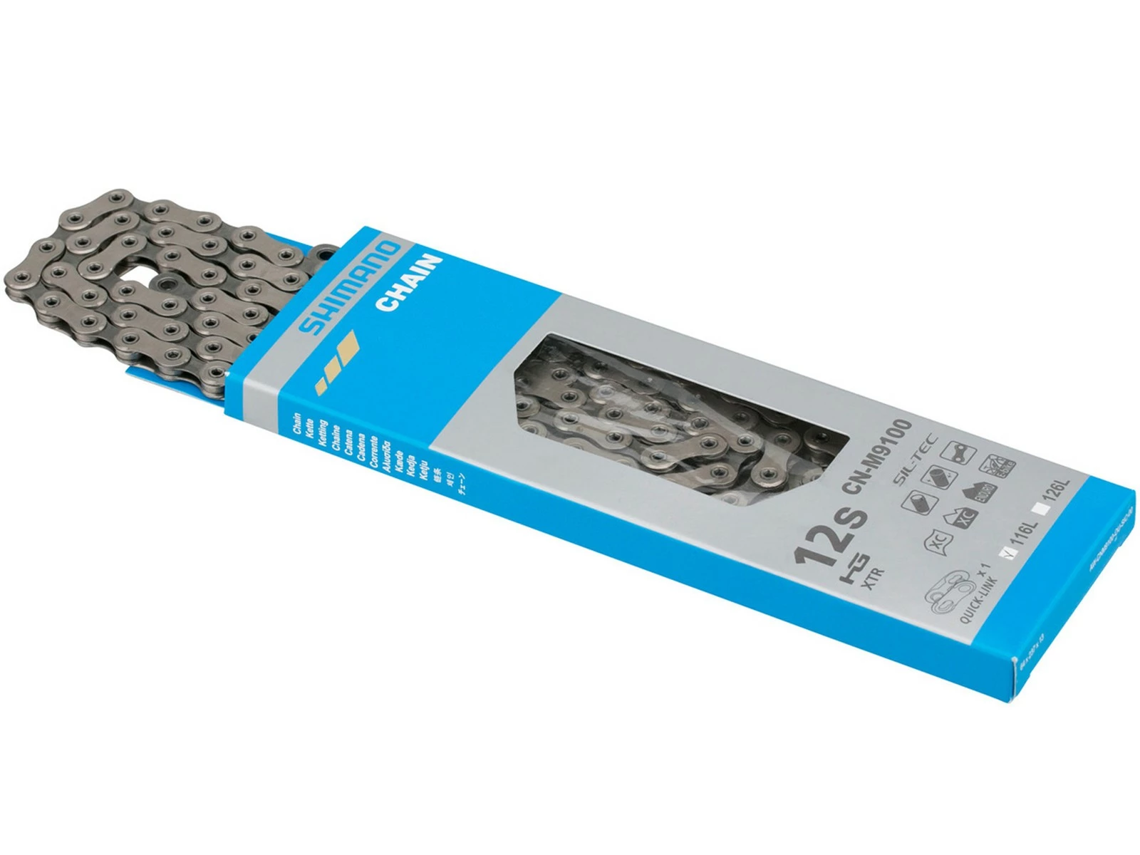 SHIMANO Chaîne Dura-Ace / XTR CN-M9100 12v Quick-Link 116 Maillons 3 SHIMANO Chaîne Dura-Ace / XTR CN-M9100 12v Quick-Link 116 Maillons